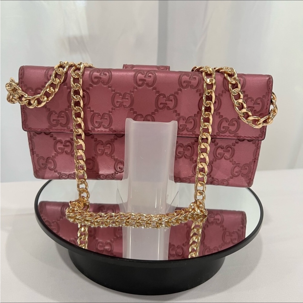 Gucci GG Heart Monogram Bi-fold Continental Wallet - Picture 2 of 12